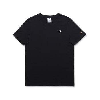 T-shirt nera da donna con logo bianco sul petto Champion, Brand, SKU a712000212, Immagine 0